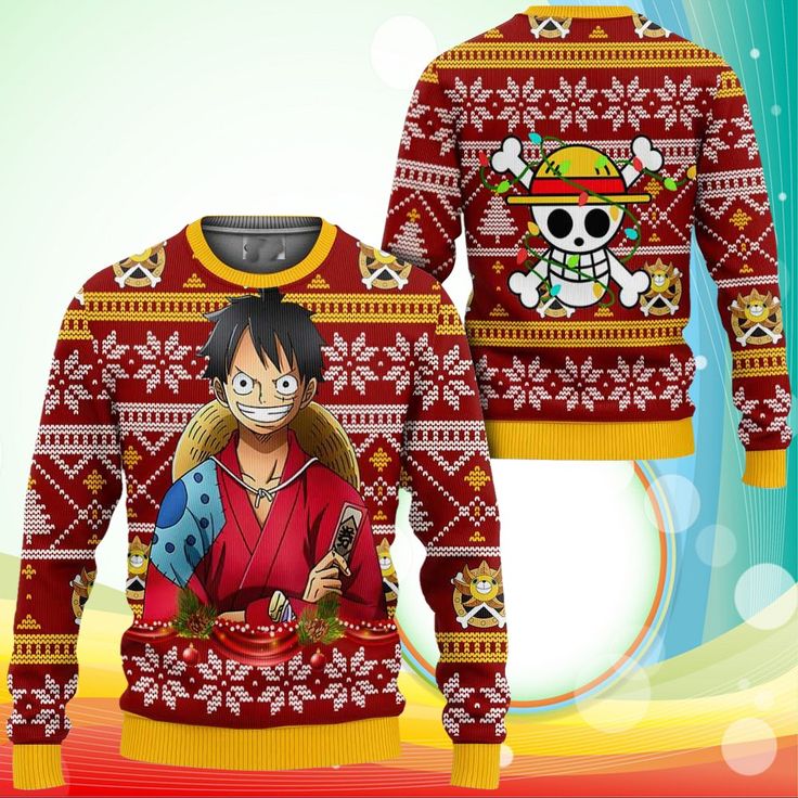 Celebrate the Holidays in Style with Anime Christmas Sweaters 2024 Edition 2
