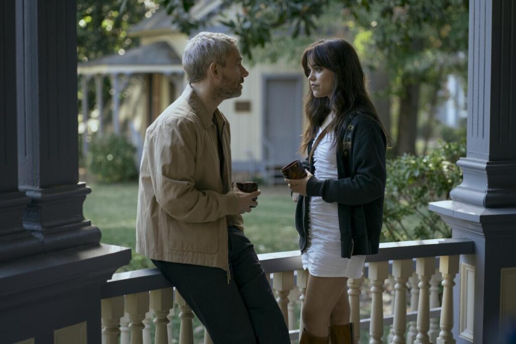 Fans shocked by disgusting Jenna Ortega and Martin Freeman scene in Millers Girl 3
