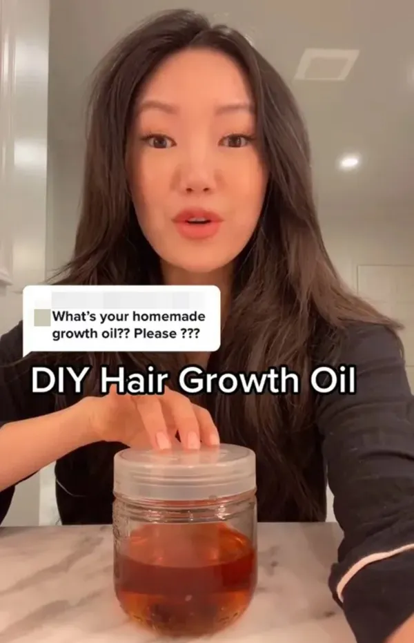 People are begging for my hair growth oil recipe 1