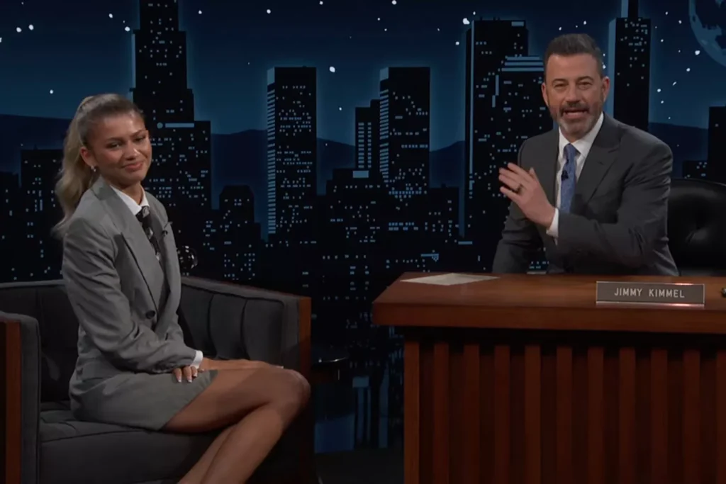 Zendaya Slays on Jimmy Kimmel Live with Epic Fashion and Hilarious Family Reactions 2